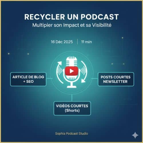 Recycler un podcast pour multiplier son impact et sa visibilité
